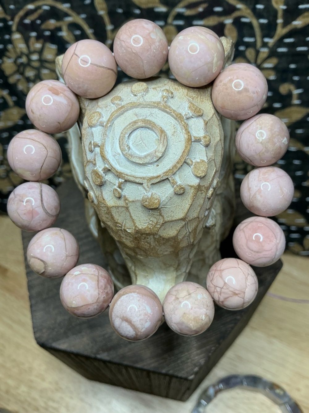 Crackled Mango PInk Alashan 13mm